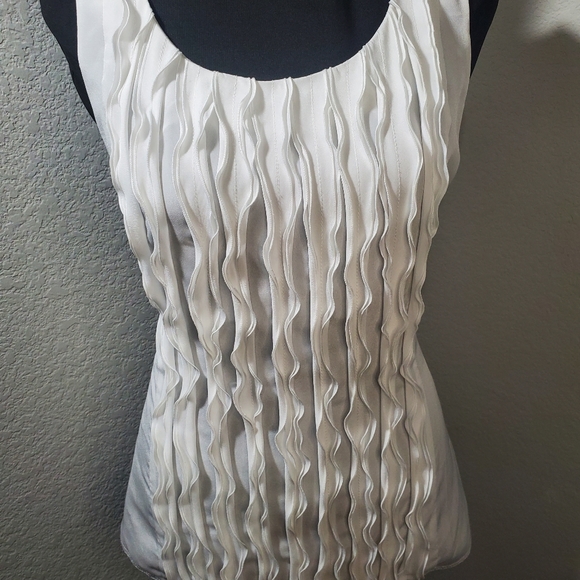 White Ruffle Top - Picture 2 of 4